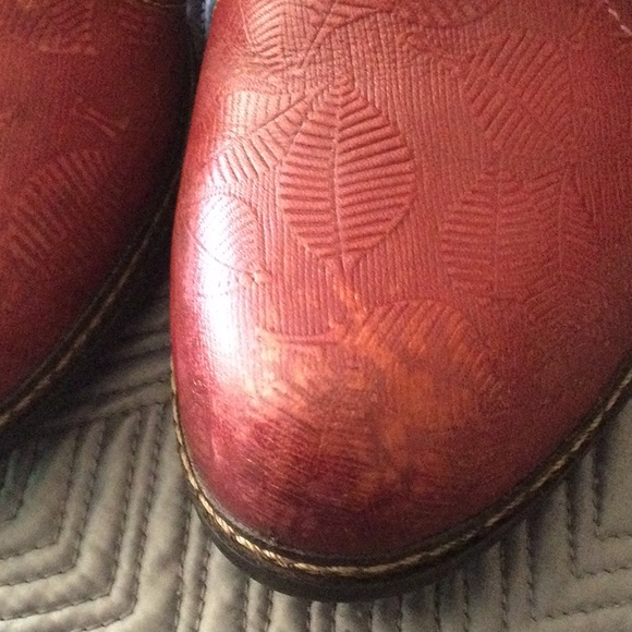 Spring Step L’Artiste Size EU 38 US 7.5/8 red leather ankle boots for women - Picture 4 of 10